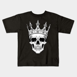 skull with a crown Kids T-Shirt